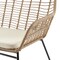 Manhattan Comfort Antibes 2.0 Steel Rattan 4-Piece Patio Conversation Set with Cushions in Cream OD-CV011-CR - alternate 3